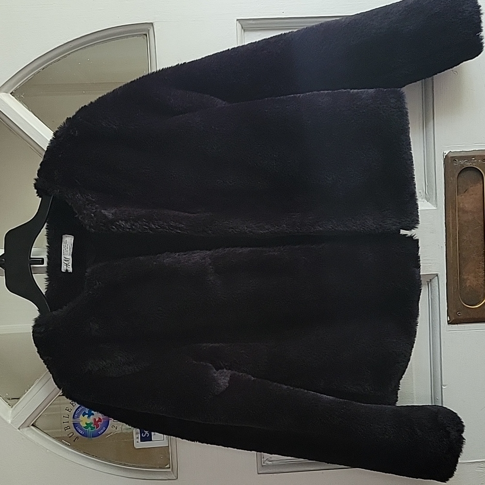 H&M Special Occasion Fur Coat (Girls) (Black)